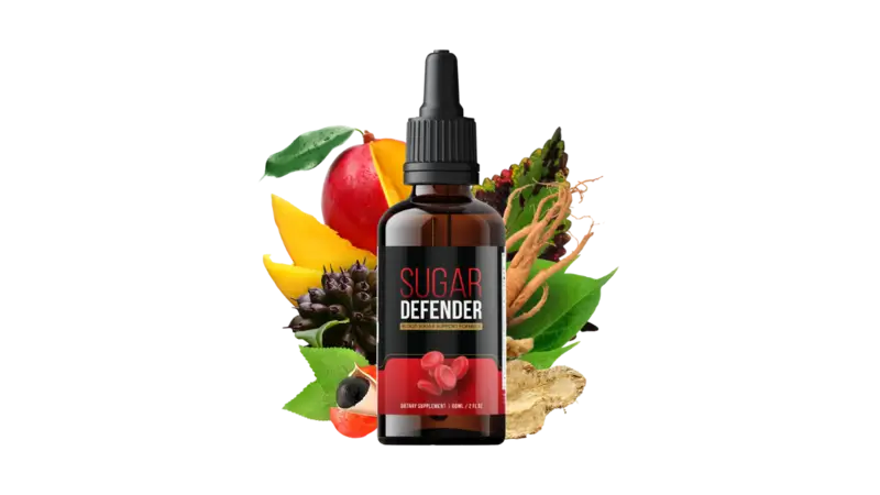 Sugar Defender bottle supplement for natural blood sugar support.