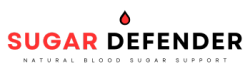 Sugar Defender logo in black - natural blood sugar support.